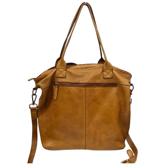 Vilenca Holland Large Tote Laptop Shoulder Bag Woven Leather - Picture 5 of 11